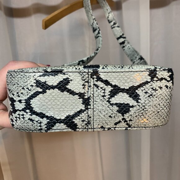 Nine West Grey and Black Faux Snake Skin Purse - Picture 6 of 10